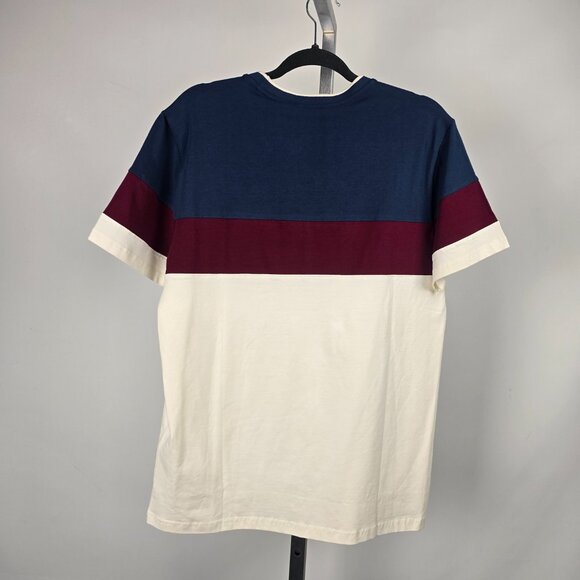 Ben Sherman Grey & Burgundy Cotton T-shirt Size S/M - Picture 6 of 8